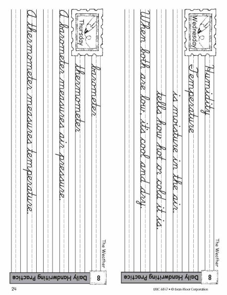 Daily Handwriting Practice: Contemporary Cursive, Grades K-6 - Student Workbook