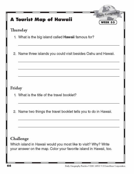 Daily Geography Practice, Grade 2 Student Edition Workbook