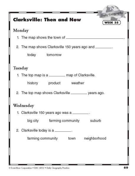 Daily Geography Practice, Grade 2 Student Edition Workbook