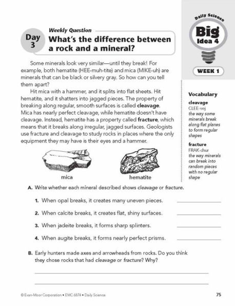 Daily Science, Grade 4 Student Edition Workbook
