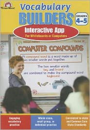 Title: Vocabulary Builders - Interactive App- Grade 4-5, Author: Evan-Moor