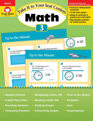 Evan Moor Math Center Activity Educational Learning Resource Game Patterning 