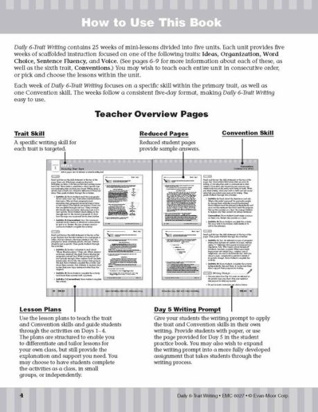 Daily 6-Trait Writing, Grade 7 Teacher Edition