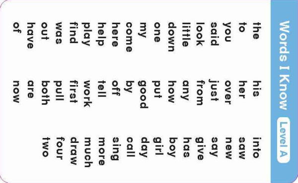 Flashcards: Sight Words