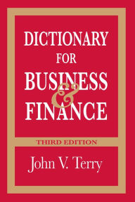 Title: Dictionary for Business & Finance, Author: John V. Terry