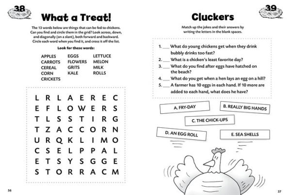 Chicken Games & Puzzles: 100 Word Games, Picture Puzzles, Fun Mazes, Silly Jokes, Codes, and Activities for Kids