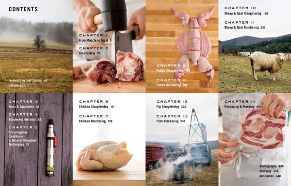 Butchering Poultry, Rabbit, Lamb, Goat, and Pork: The Comprehensive Photographic Guide to Humane Slaughtering and Butchering