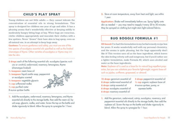 Naturally Bug-Free: 75 Nontoxic Recipes for Repelling Mosquitoes, Ticks, Fleas, Ants, Moths & Other Pesky Insects