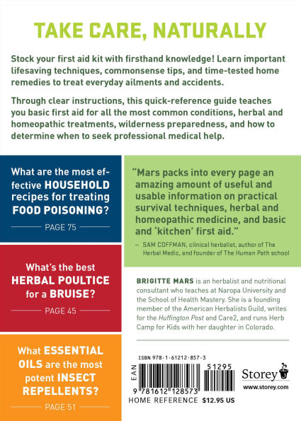 The Natural First Aid Handbook: Household Remedies, Herbal Treatments, and Basic Emergency Preparedness Everyone Should Know