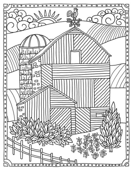 Country Life Coloring Book