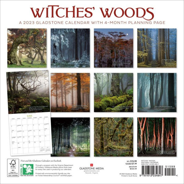 2023 Witches' Woods Wall Calendar by Gladstone Media Barnes & Noble®