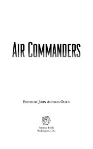 Title: Air Commanders, Author: John Olsen