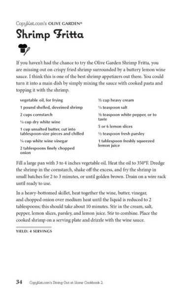 Copykat.com's Dining Out At Home Cookbook 2: More Recipes for the Most Delicious Dishes from America's Most Popular Restaurants