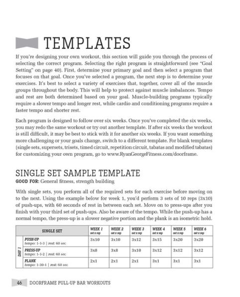 Doorframe Pull-Up Bar Workouts: Full Body Strength Training for Arms, Chest,  Shoulders, Back, Core, Glutes and Legs: George, Ryan: 9781612433561:  : Books
