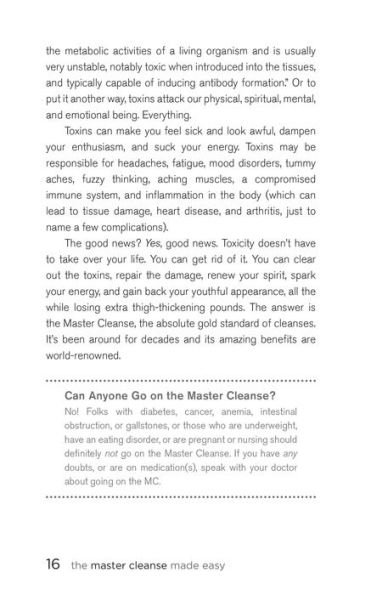 The Master Cleanse Made Easy: Your No-Fail Guide to Feeling Great During and After Your Detox