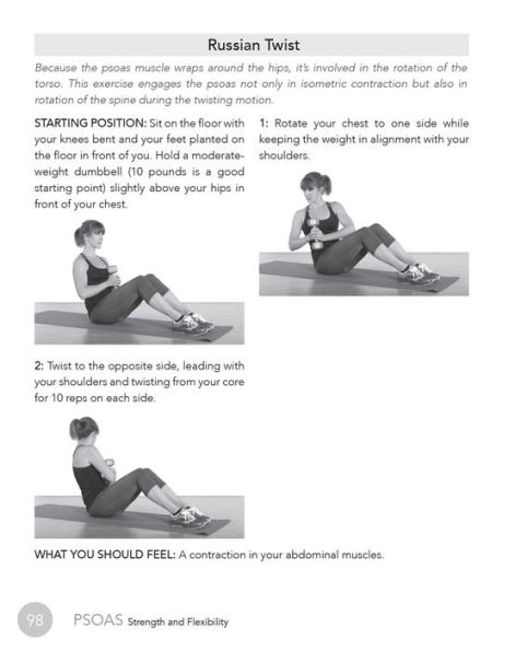 psoas stretches printable