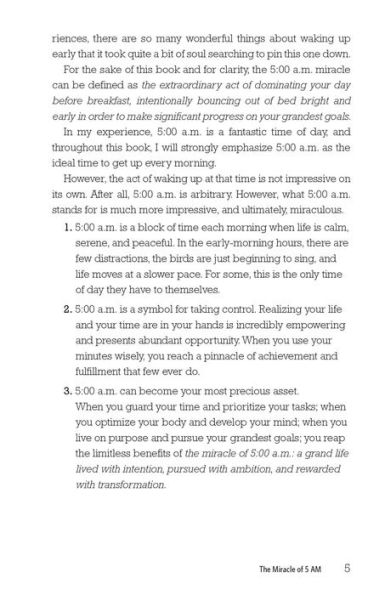 The 5 A.M. Miracle: Dominate Your Day Before Breakfast