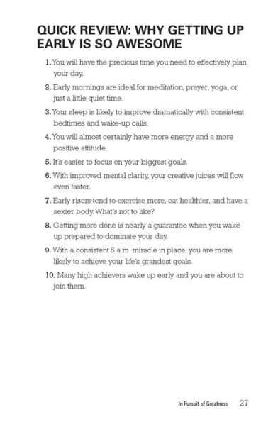 The 5 A.M. Miracle: Dominate Your Day Before Breakfast