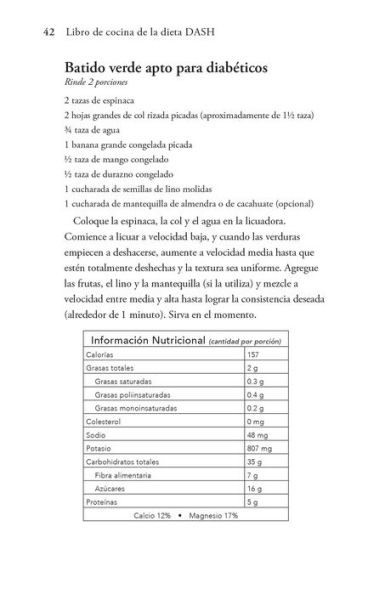 Libro de Cocina de la Dieta DASH: Recetas Rapidas y deliciosas para perder peso, prevenir la diabetes y reducir la presion sanguinea