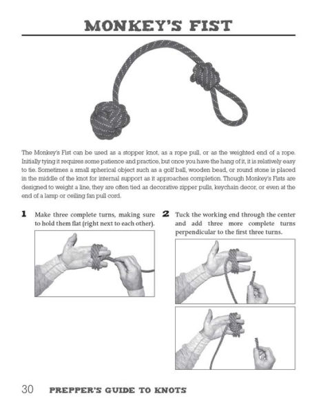 Prepper's Guide to Knots: The 100 Most Useful Tying Techniques for Surviving any Disaster
