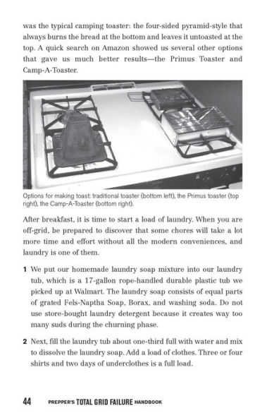 Prepper's Total Grid Failure Handbook: Alternative Power, Energy Storage, Low Voltage Appliances and Other Lifesaving Strategies for Self-Sufficient Living