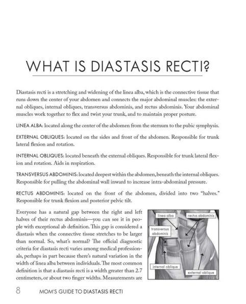 Mom's Guide to Diastasis Recti: A Program for Preventing and Healing Abdominal Separation Caused by Pregnancy