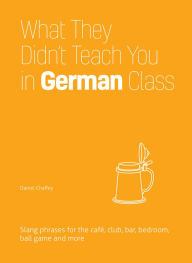 Title: What They Didn't Teach You in German Class: Slang Phrases for the Cafe, Club, Bar, Bedroom, Ball Game and More, Author: Daniel Chaffey