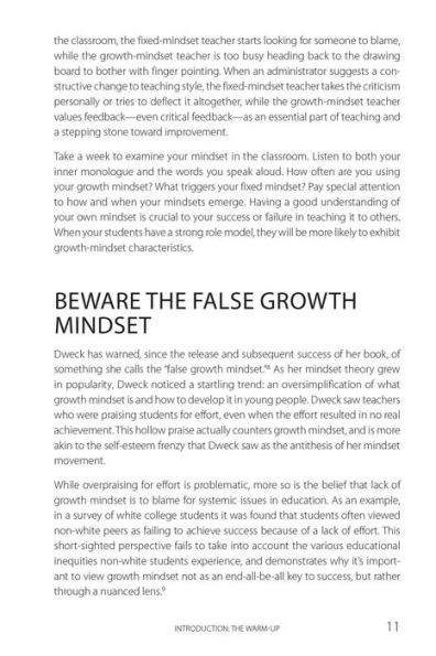 The Growth Mindset Playbook: A Teacher's Guide to Promoting Student Success