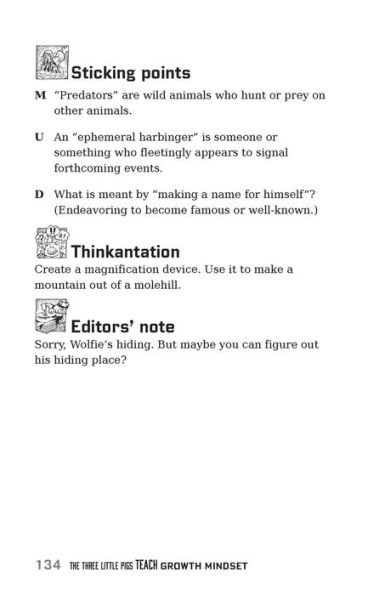 The Three Little Pigs Teach Growth Mindset: Hands-On Activities and Open-Ended Questions For Developing Grit, Adaptability Creative Thinking K-5 Classrooms