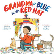 Title: Grandma in Blue with Red Hat, Author: Scott Menchin