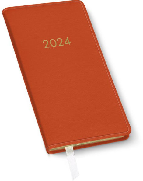 2024 Burnt Orange Weekly Pocket Planner