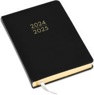 Title: 2025 Black Daily Leather Planner