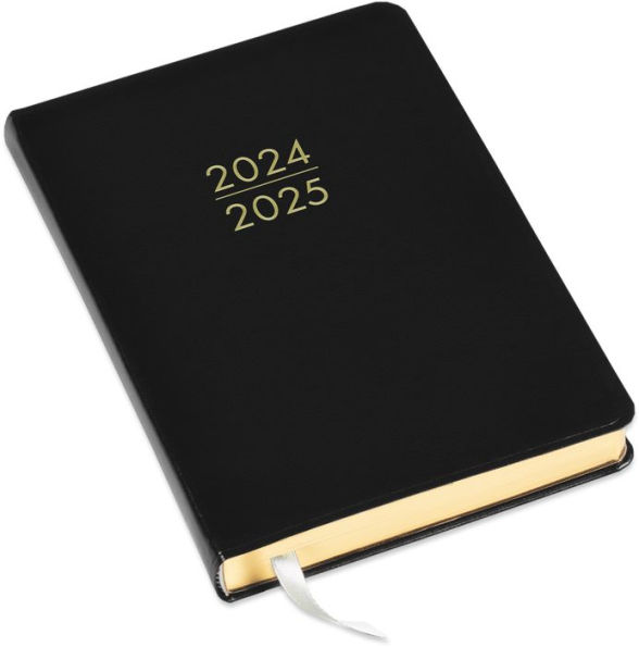 2025 Black Daily Leather Planner