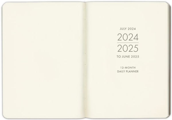 2025 Black Daily Leather Planner