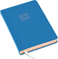 Title: 2025 Blue Leather Daily Planner