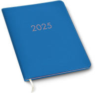 Title: 2025 Paper Source Blue Leather LG Monthly Planner