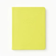 Title: 2025 Green Leather Weekly Academic Planner