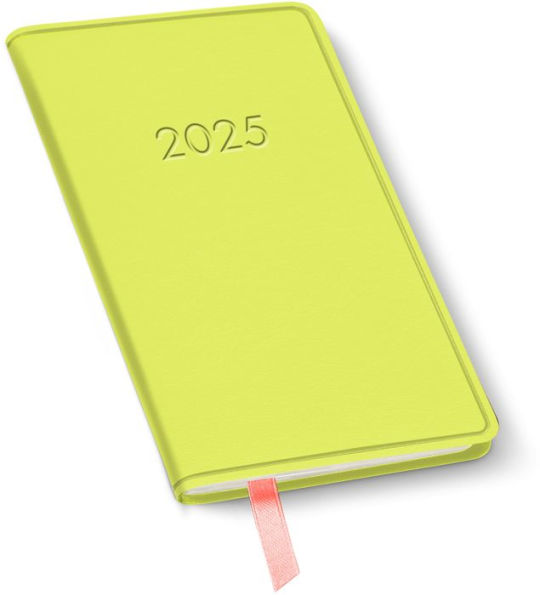 2025 Green Leather Weekly Pocket Planner
