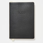Alternative view 1 of 2025-2026 Paper Source Black Leather 18-Month Weekly Pocket Planner