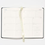 Alternative view 2 of 2025-2026 Paper Source Black Leather 18-Month Weekly Pocket Planner