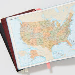 Alternative view 3 of 2025-2026 Paper Source Black Leather 18-Month Weekly Pocket Planner