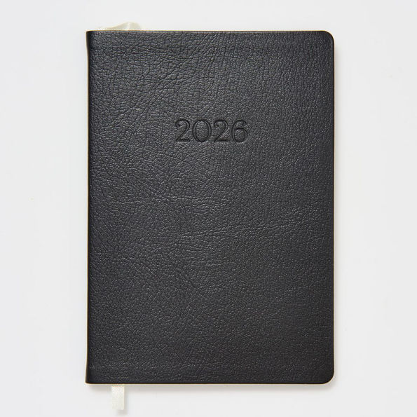 2025-2026 Paper Source Leather 18-Month Monthly Pocket Planner