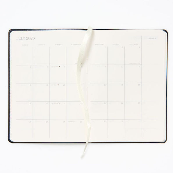 2025-2026 Paper Source Leather 18-Month Monthly Pocket Planner
