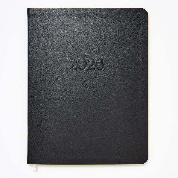 2025-2026 Paper Source Leather 18-Month Monthly Desk Planner
