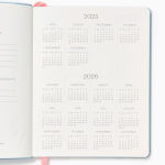 Alternative view 3 of 2025-2026 Paper Source Light Blue Leather 18-Month Weekly Desk Planner