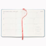 Alternative view 4 of 2025-2026 Paper Source Light Blue Leather 18-Month Weekly Desk Planner