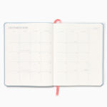 Alternative view 5 of 2025-2026 Paper Source Light Blue Leather 18-Month Weekly Desk Planner