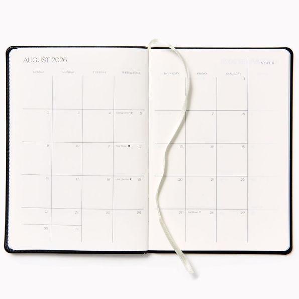 2026 Paper Source Monthly Pocket Planner Black