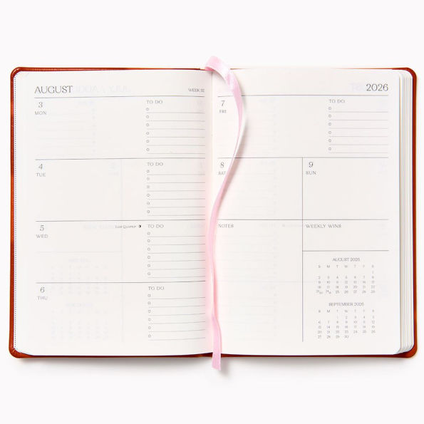 2026 Paper Source Weekly Pocket Planner Rust