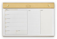 Title: Undated Memo Pads - Gold with Blind Embossing